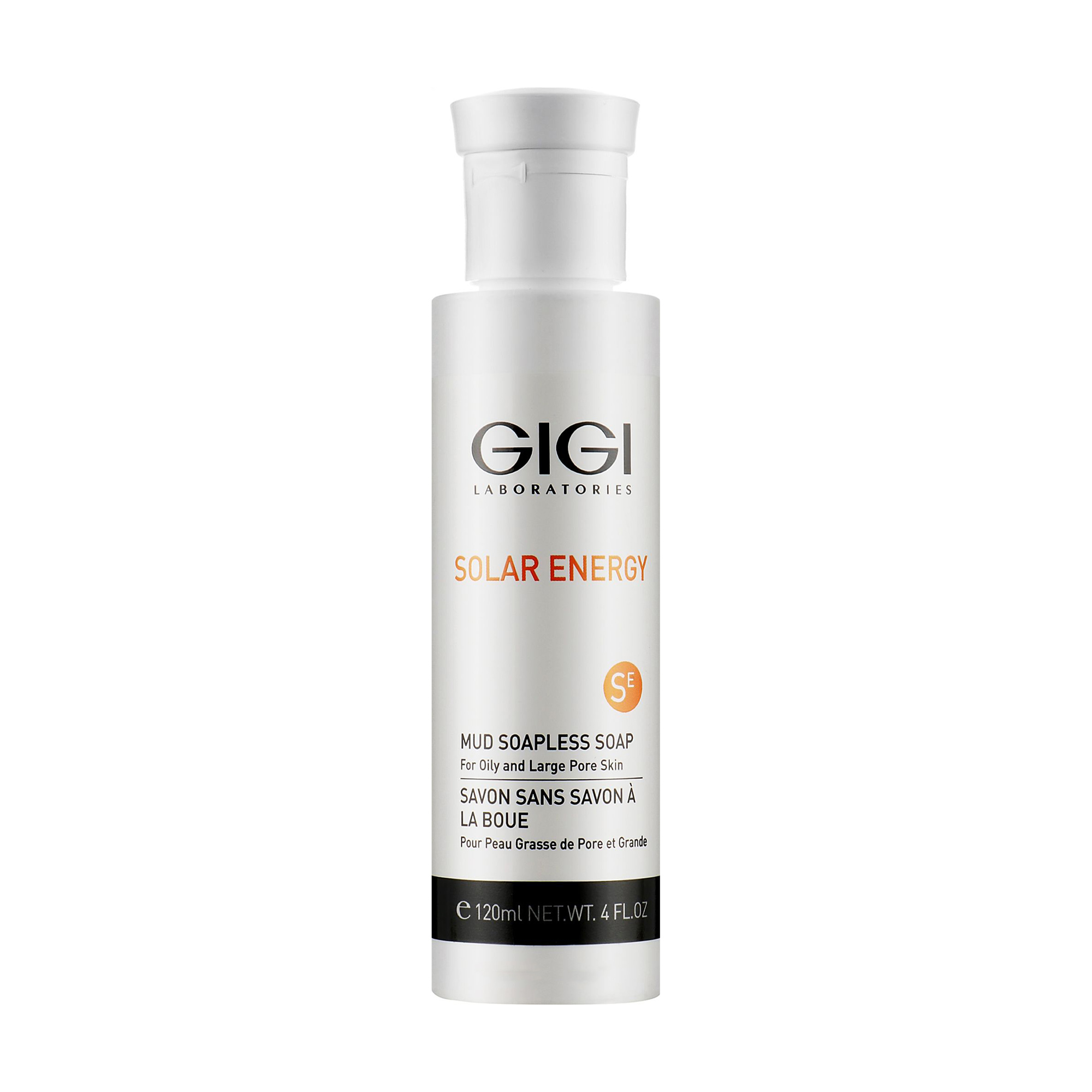 Грязьове мило Gigi Solar Energy Mud Soapless Soap для жирної шкіри обличчя, 120 мл